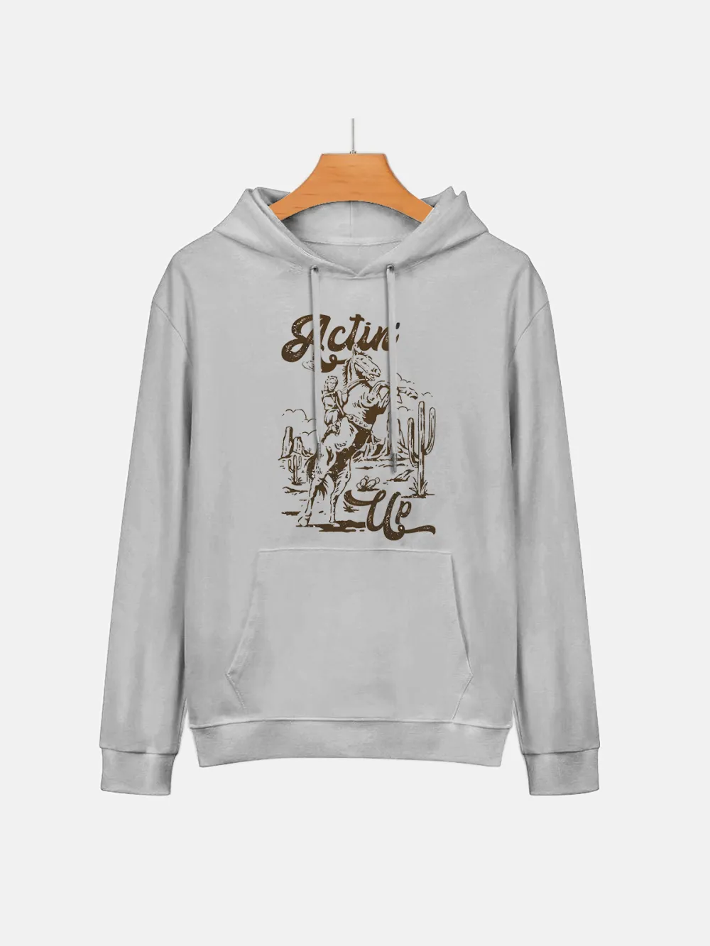 RIDING HORSE PATTERN HOODIE