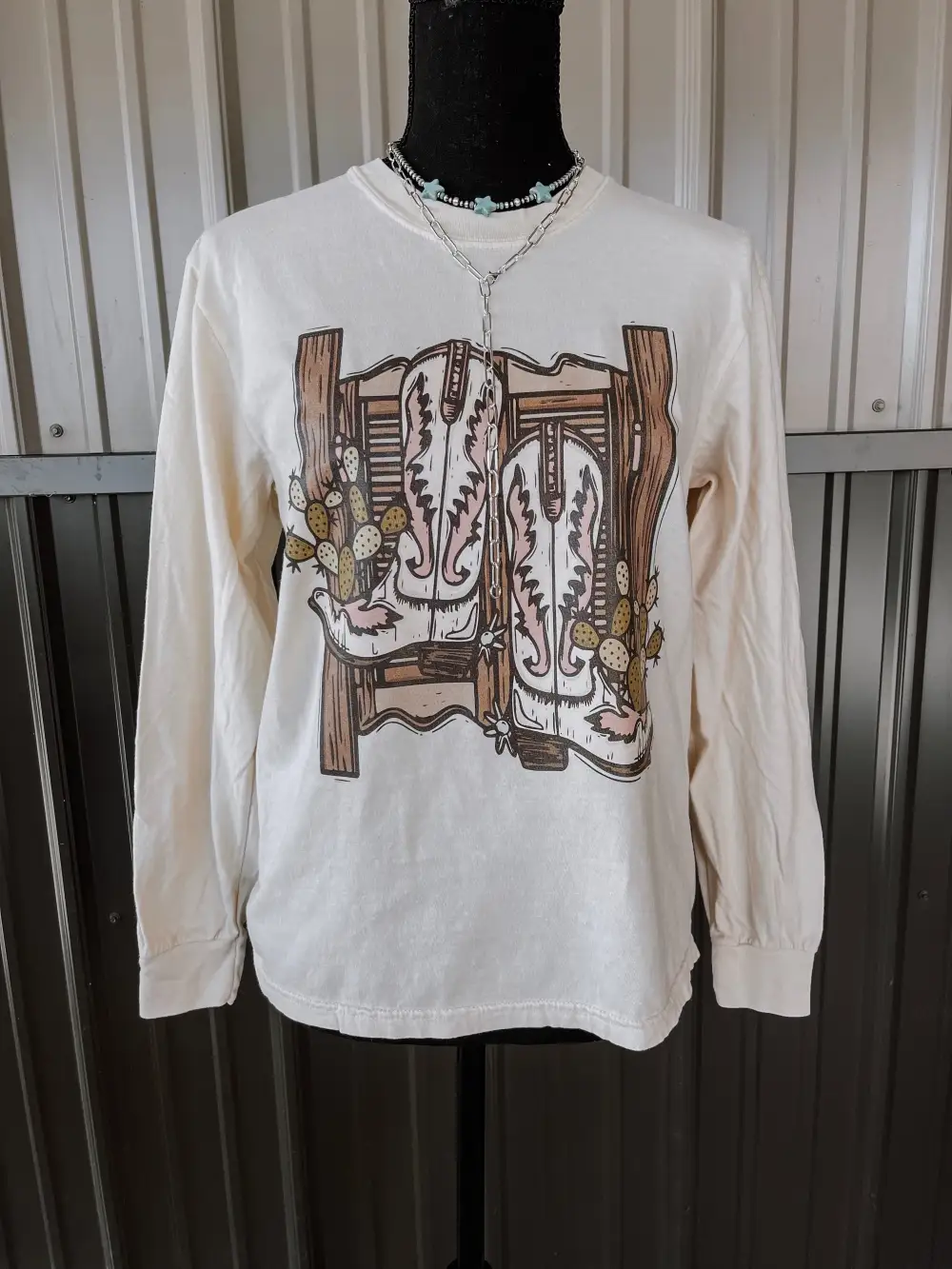 The Boots & Spurs Saloon Long Sleeve Tee