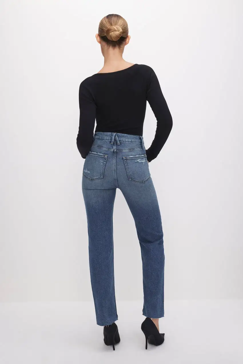 GOOD BOY STRAIGHT CROPPED JEANS