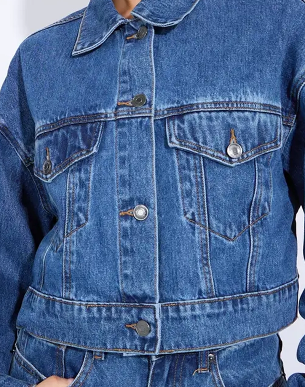 Cropped Denim Jacket