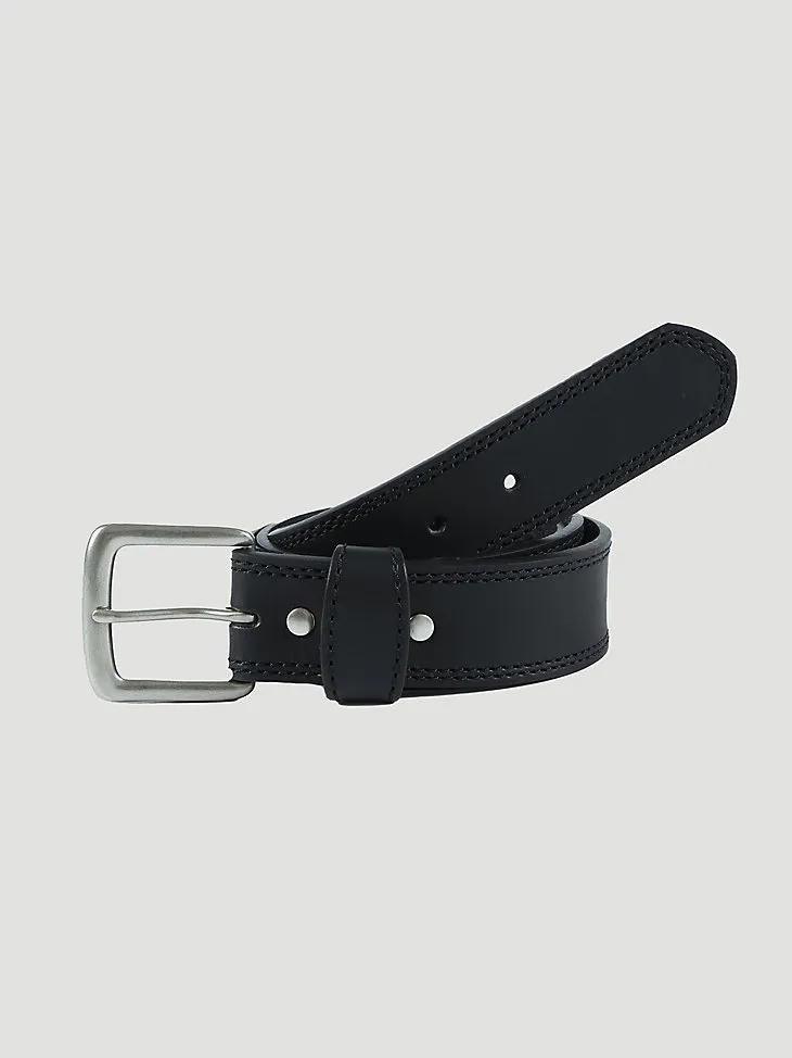 MEN'S BUFFALO LEATHER BELT IN BLACK