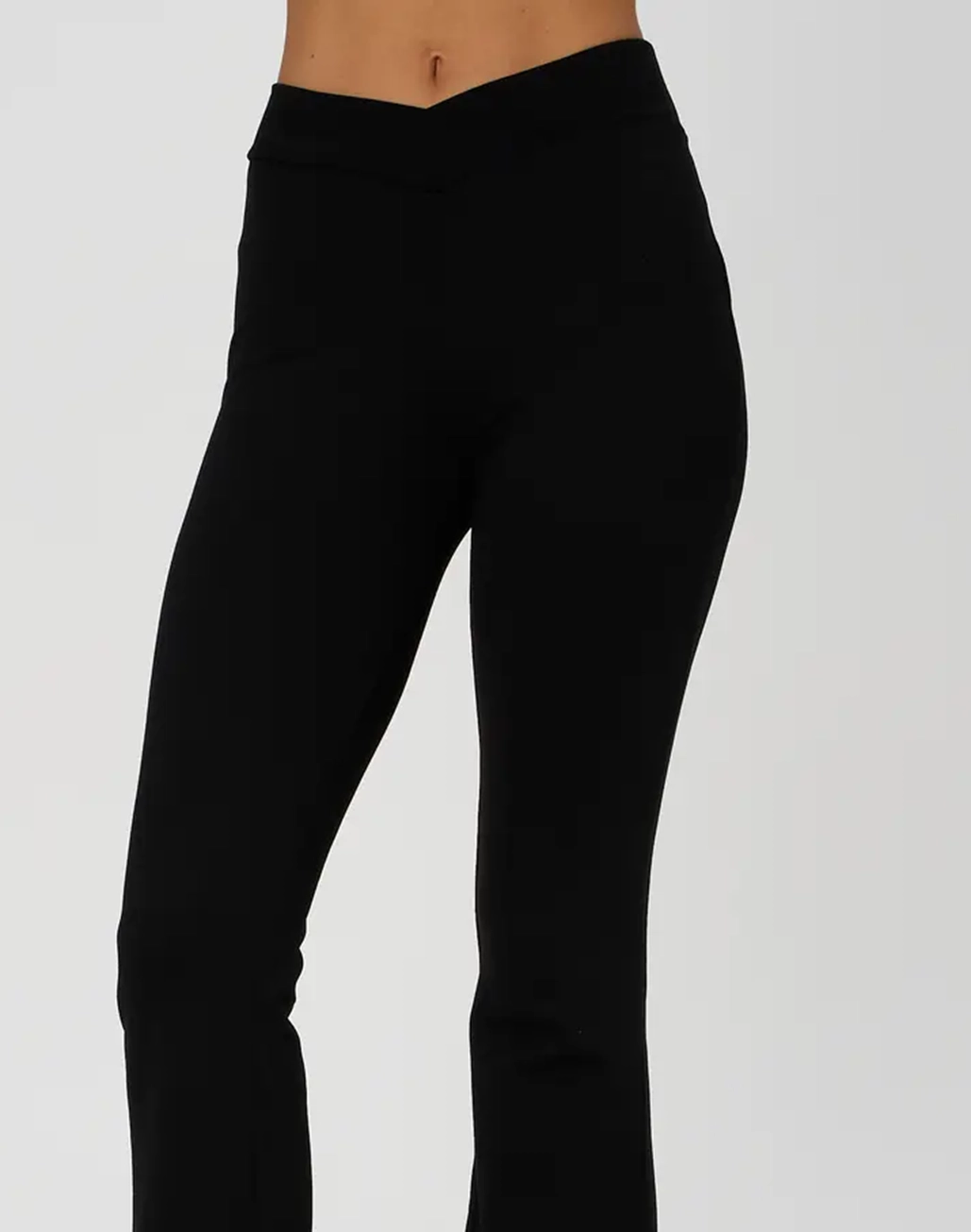 V Front Fitted Ponte Pant