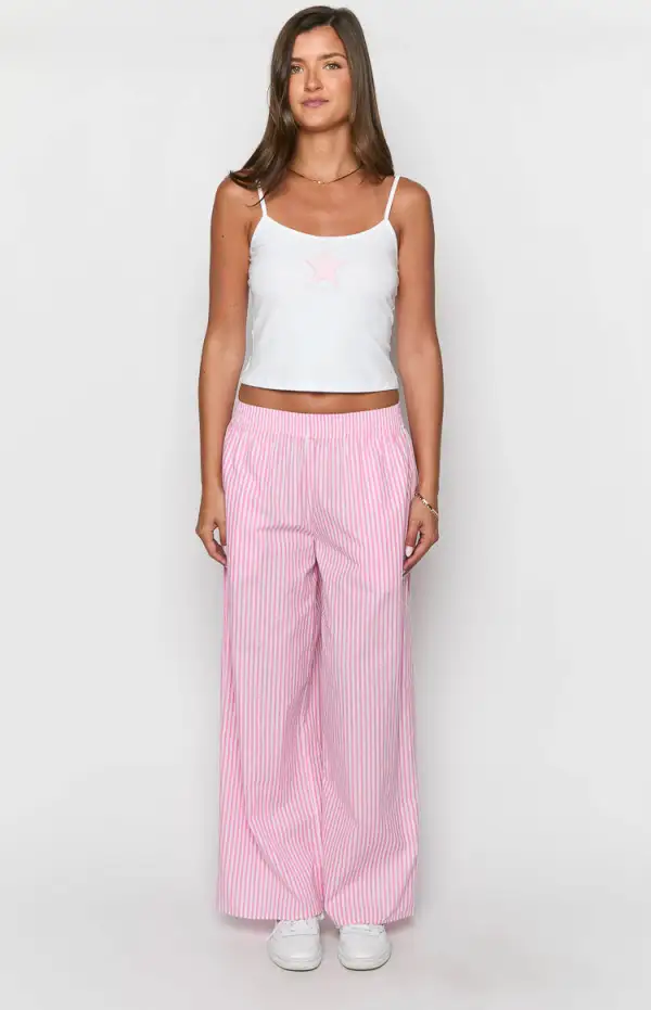 Mahalia Pink Stripe Pants