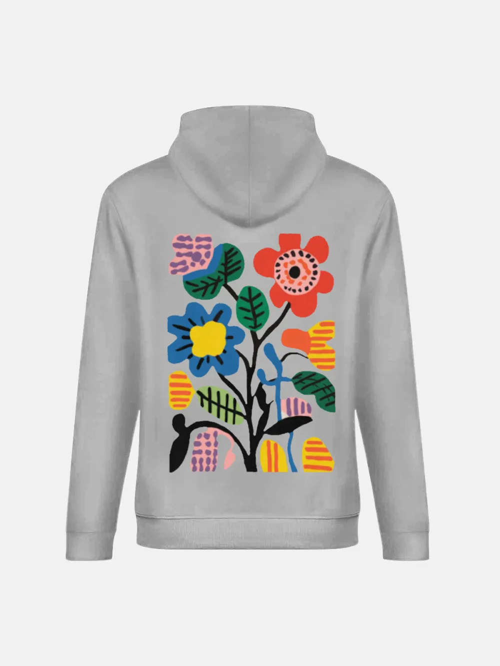 FLORAL PATTERN HOODIE