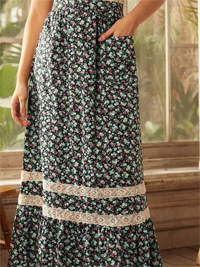 Field of Dreams Maxi Skirt