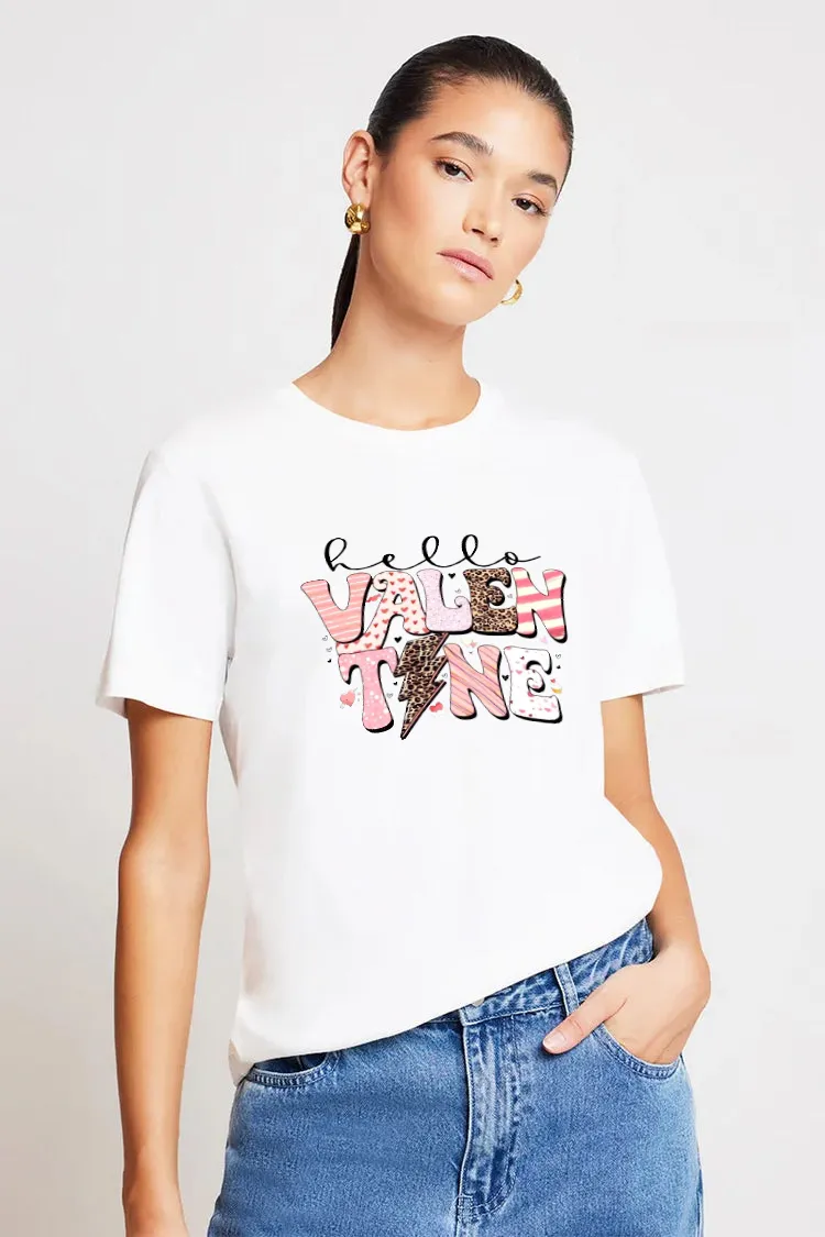 Women's Cartoon Art Letter Printed T-shirt