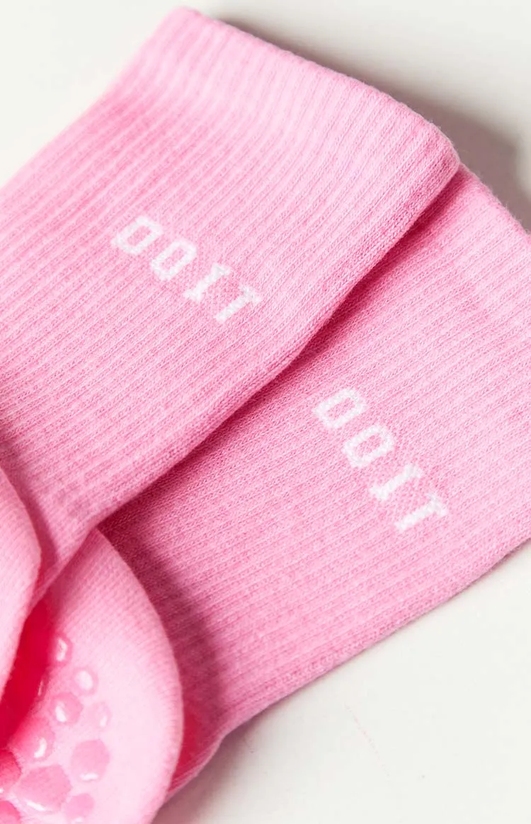 Reno Pink Yoga Socks