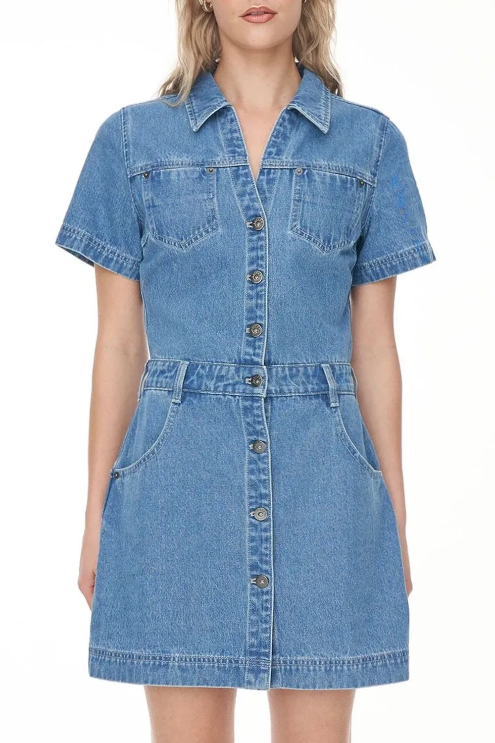 Denim Blue Rider Mini Dress