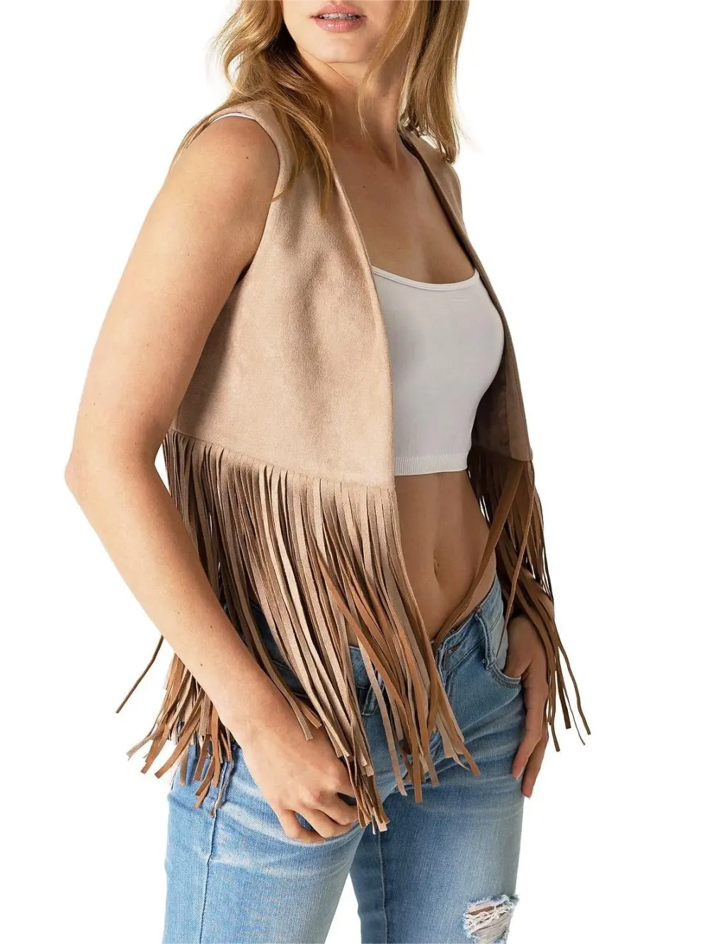 Boho Fringe Vest