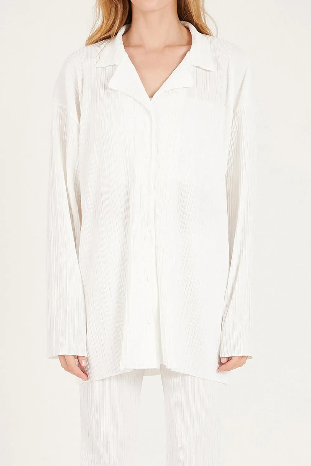 Maria Oversized Plisse Shirt