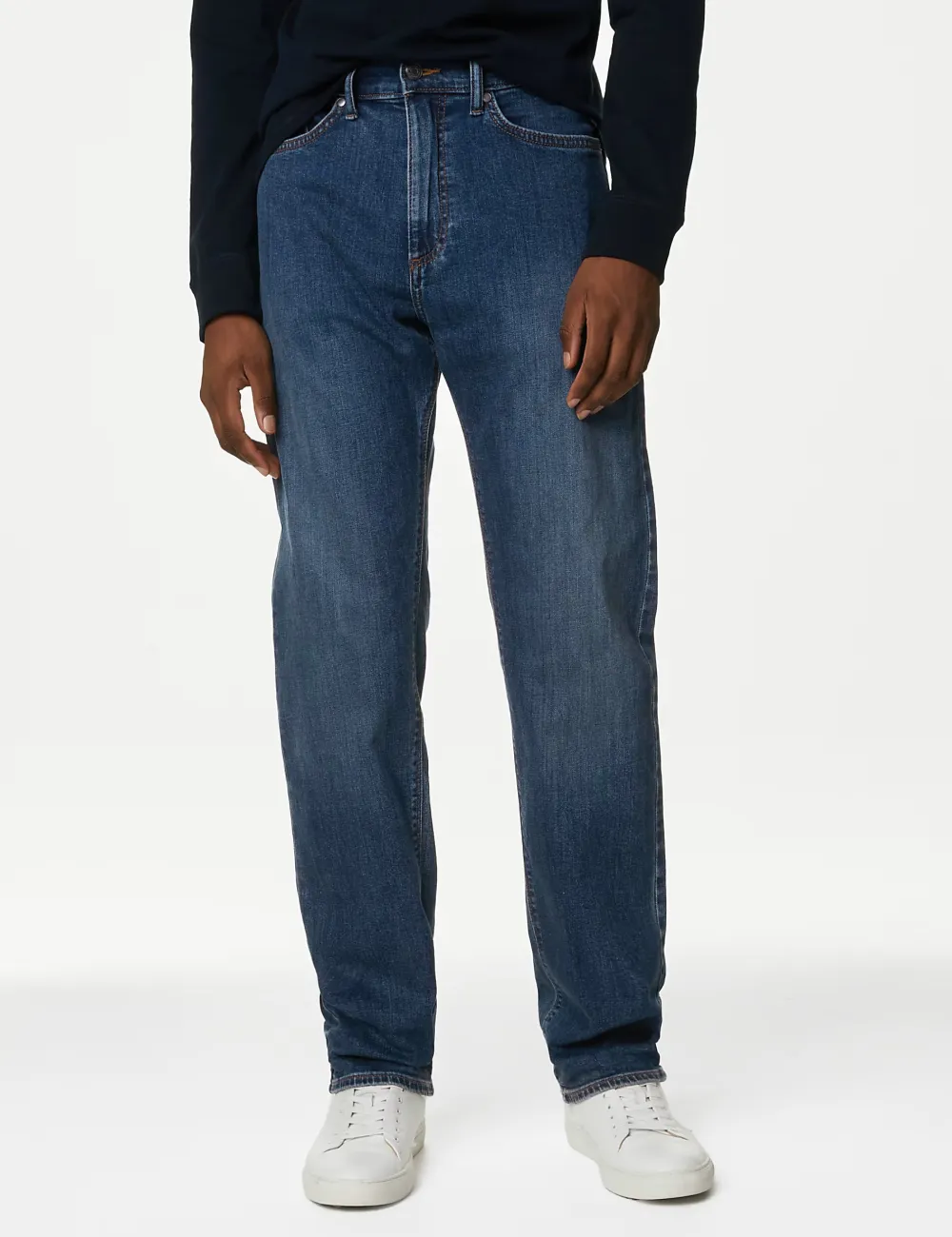 Straight Fit Stretch Jeans