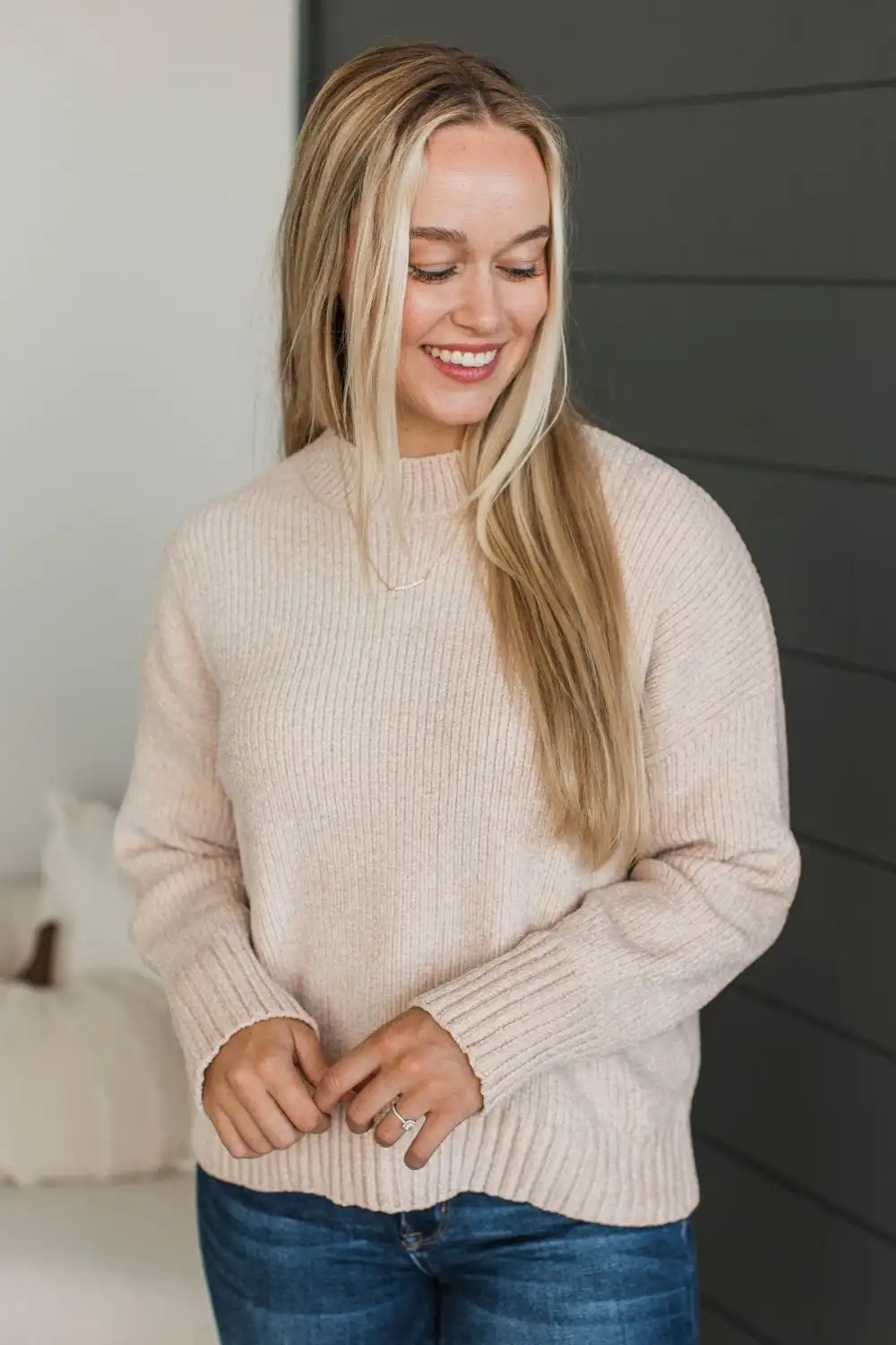 Couldn't Resist Chenille Knit Sweater- Oatmeal