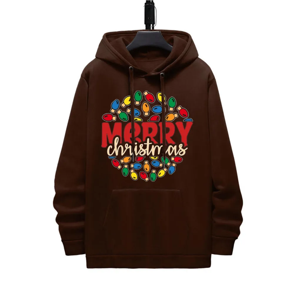 MERRY CHRISTMAS 2 PATTERN PRINTED HOODIE