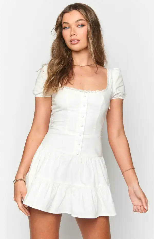 Anini White Mini Dress