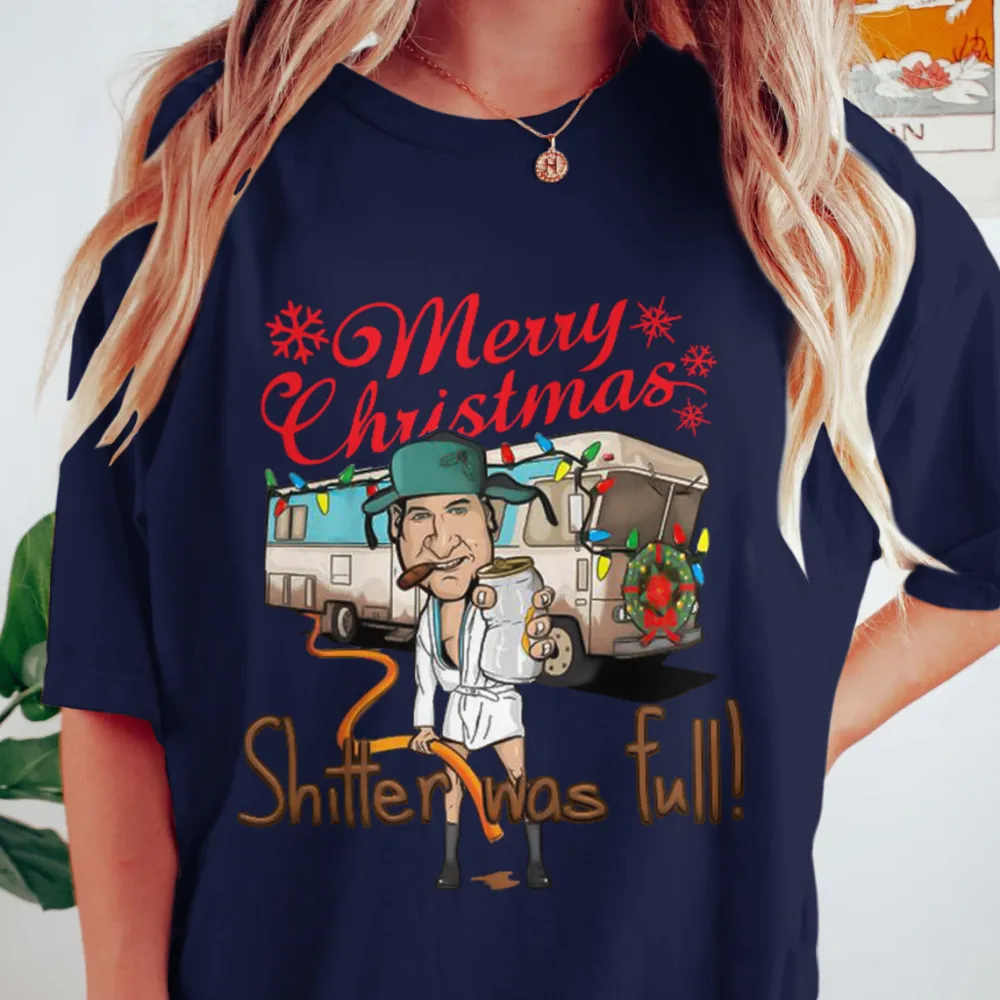 Merry Christmas Shitter Was Full Short Sleeve T-Shirt