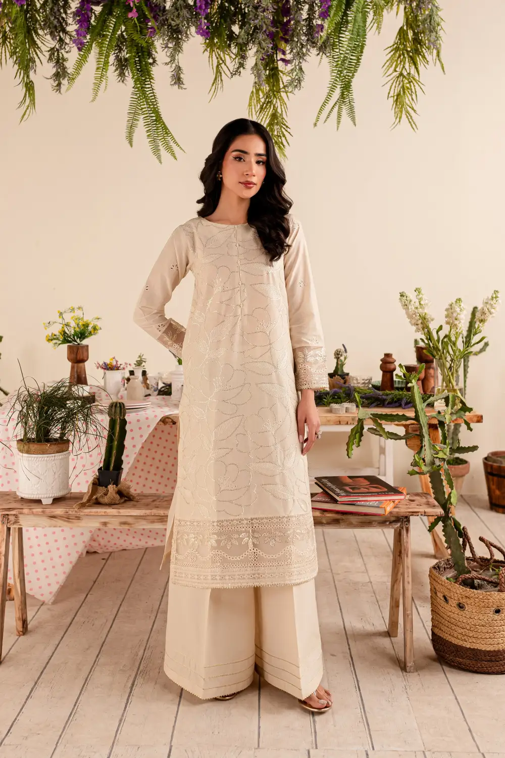 Genesis 2Pc - Embroidered Lawn Dress