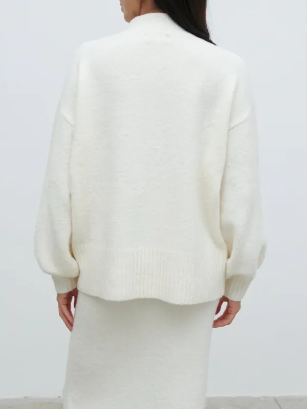 Balloon Sleeve Knit Jumper