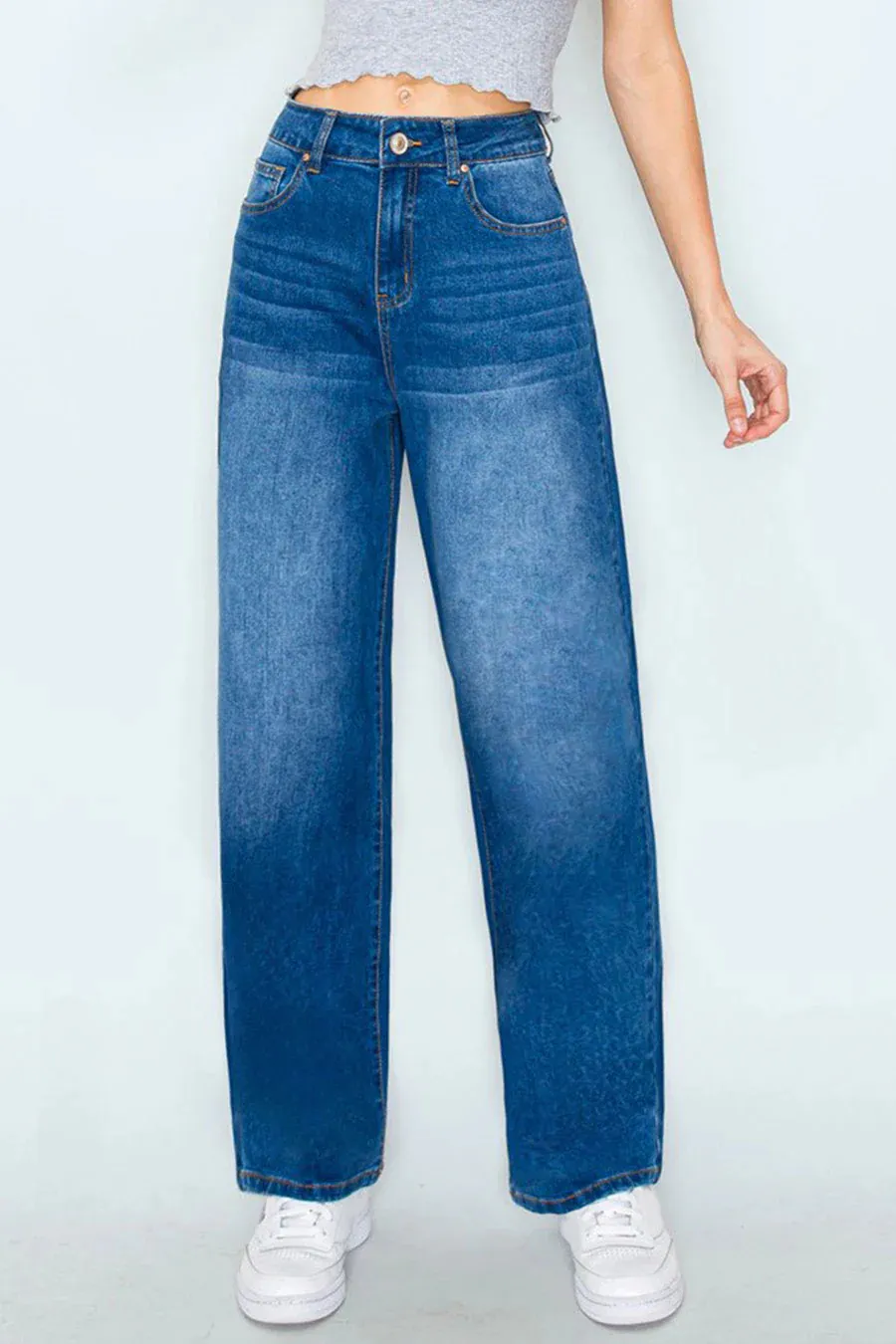 WAXJEAN Basic Wide Leg Jeans