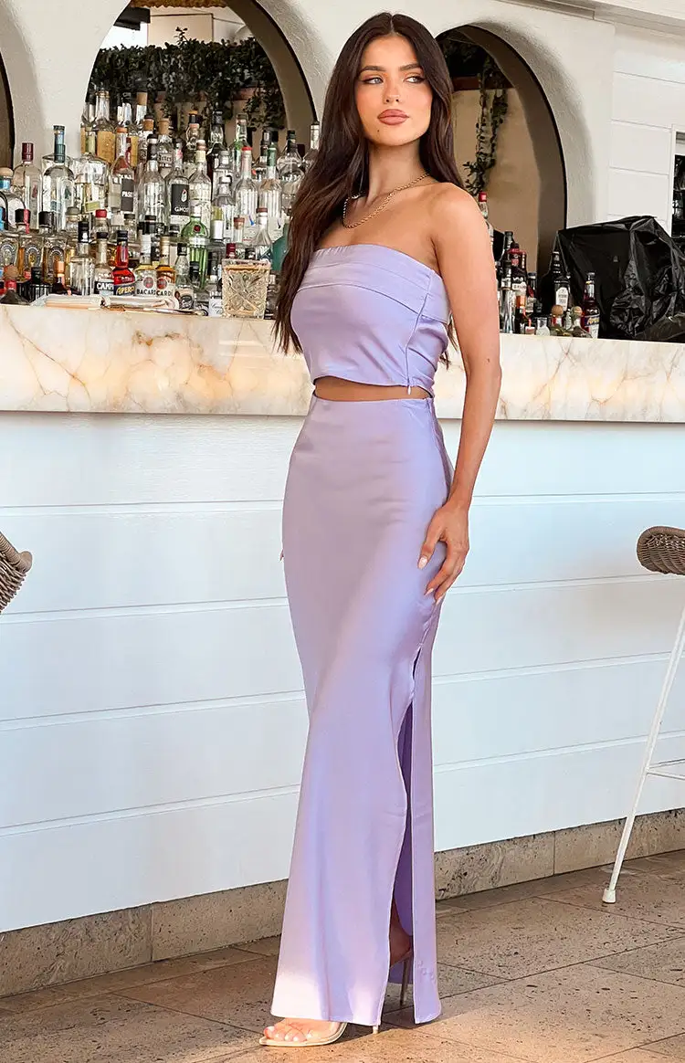 Genevieve Lilac Maxi Skirt