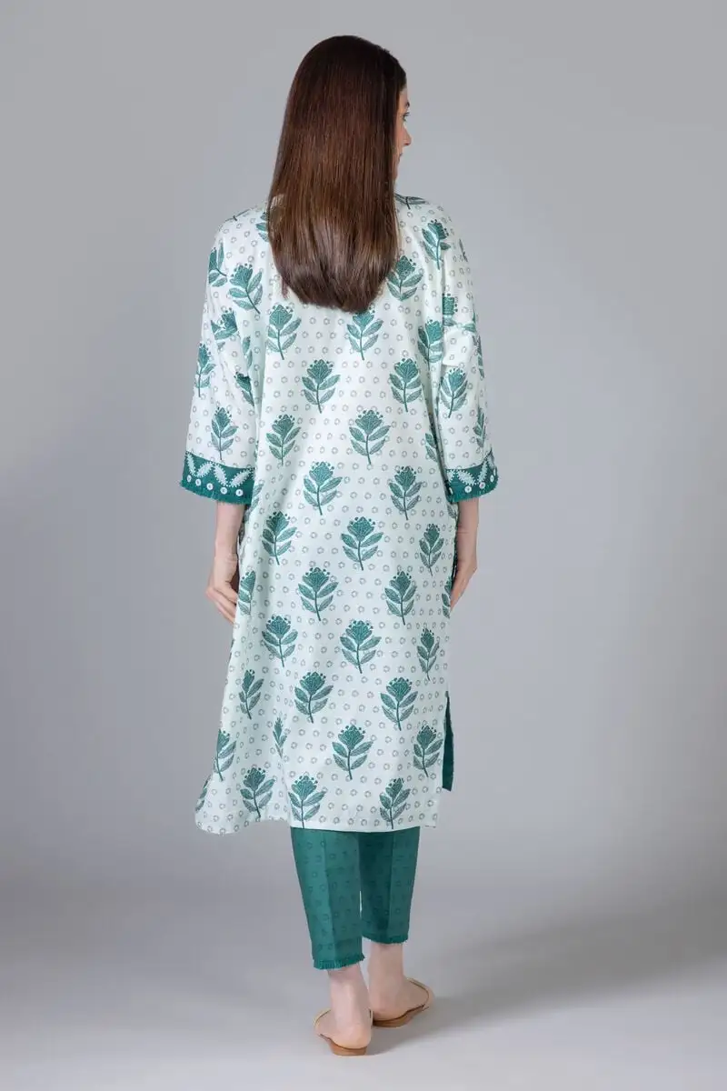 2 Piece | Kurta & Pants | Color green