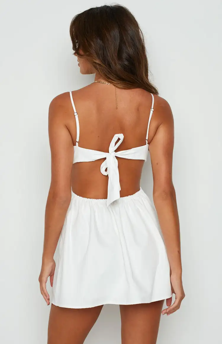 Amorgos White Mini Dress