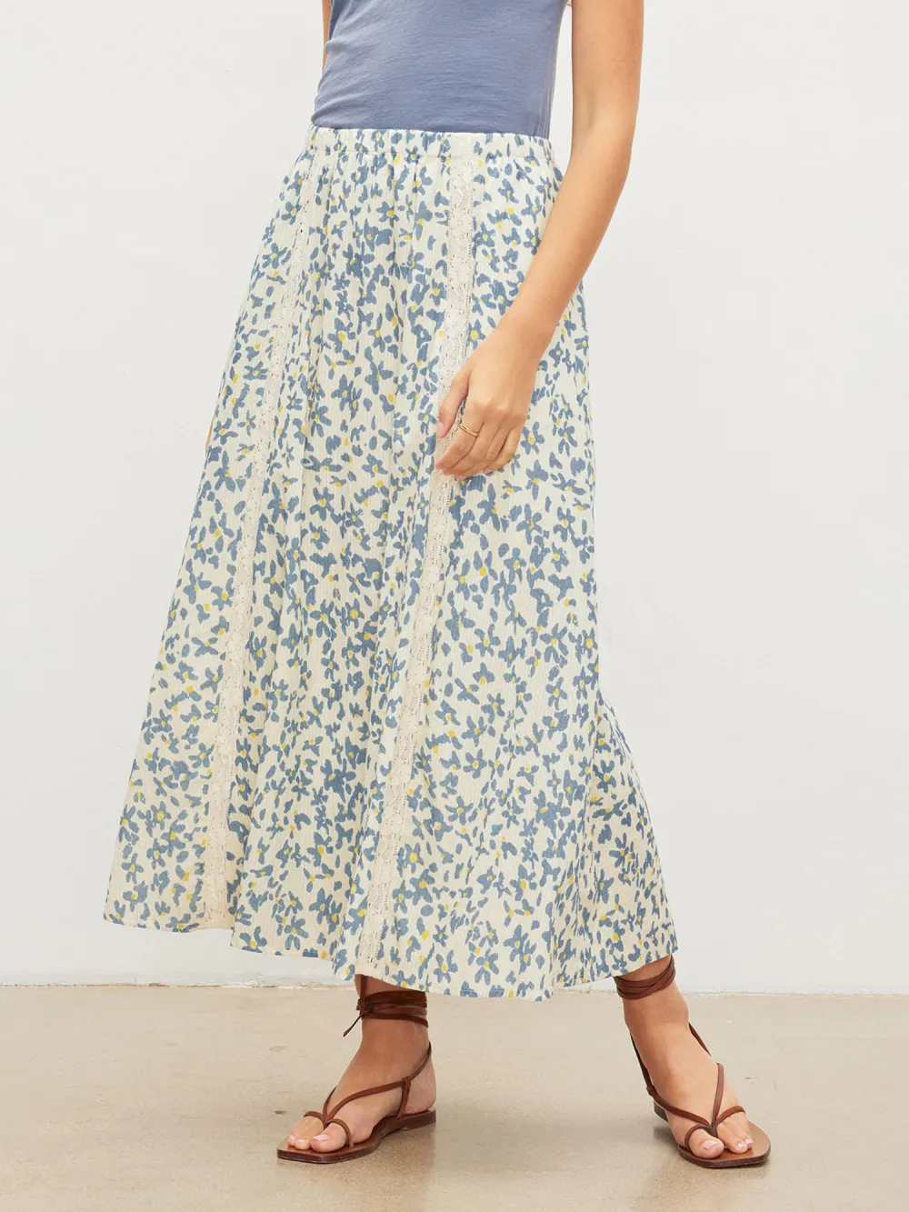 Kona Floral Lace Maxi Skirt