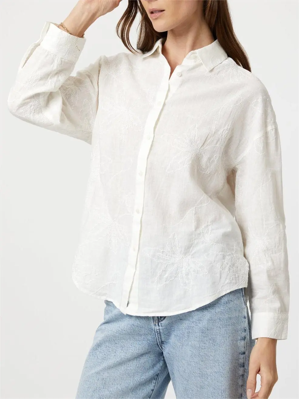 Jacquard Long Sleeve Shirt