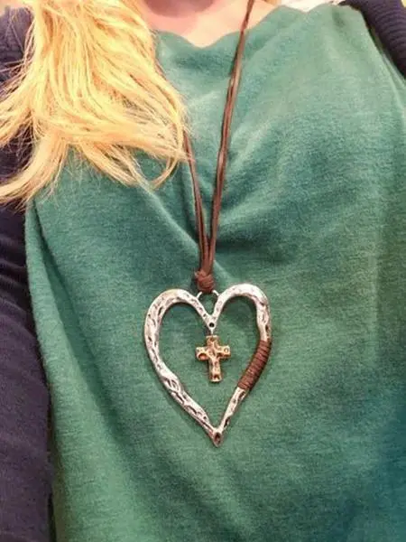 Faith Heart Cross Necklace