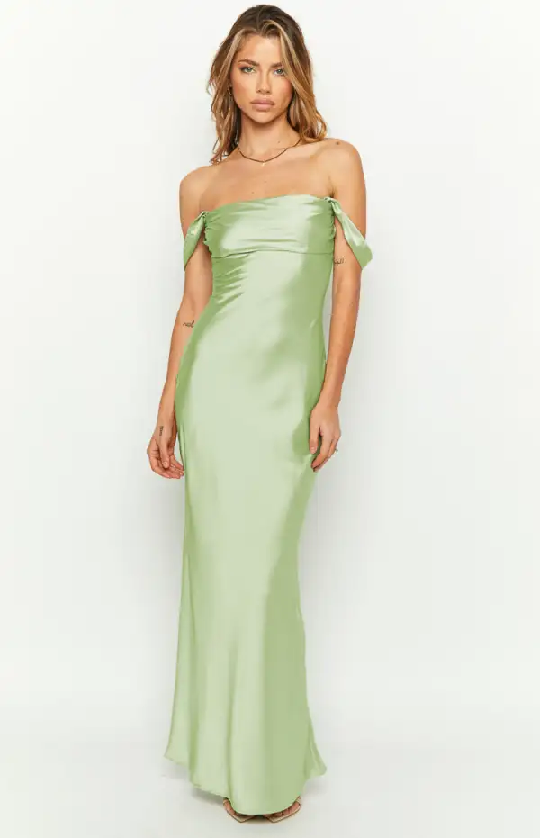 Ella Sage Off Shoulder Formal Maxi Dress