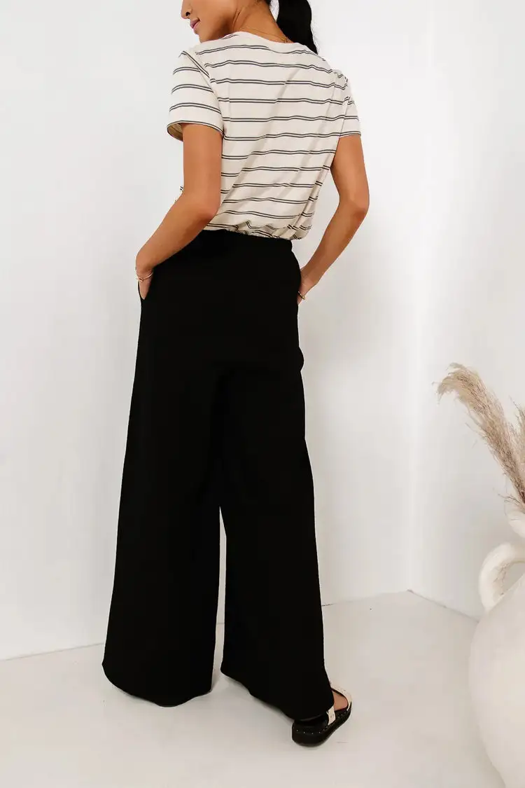 BRANDI WIDE LEG PANTS IN BLACK