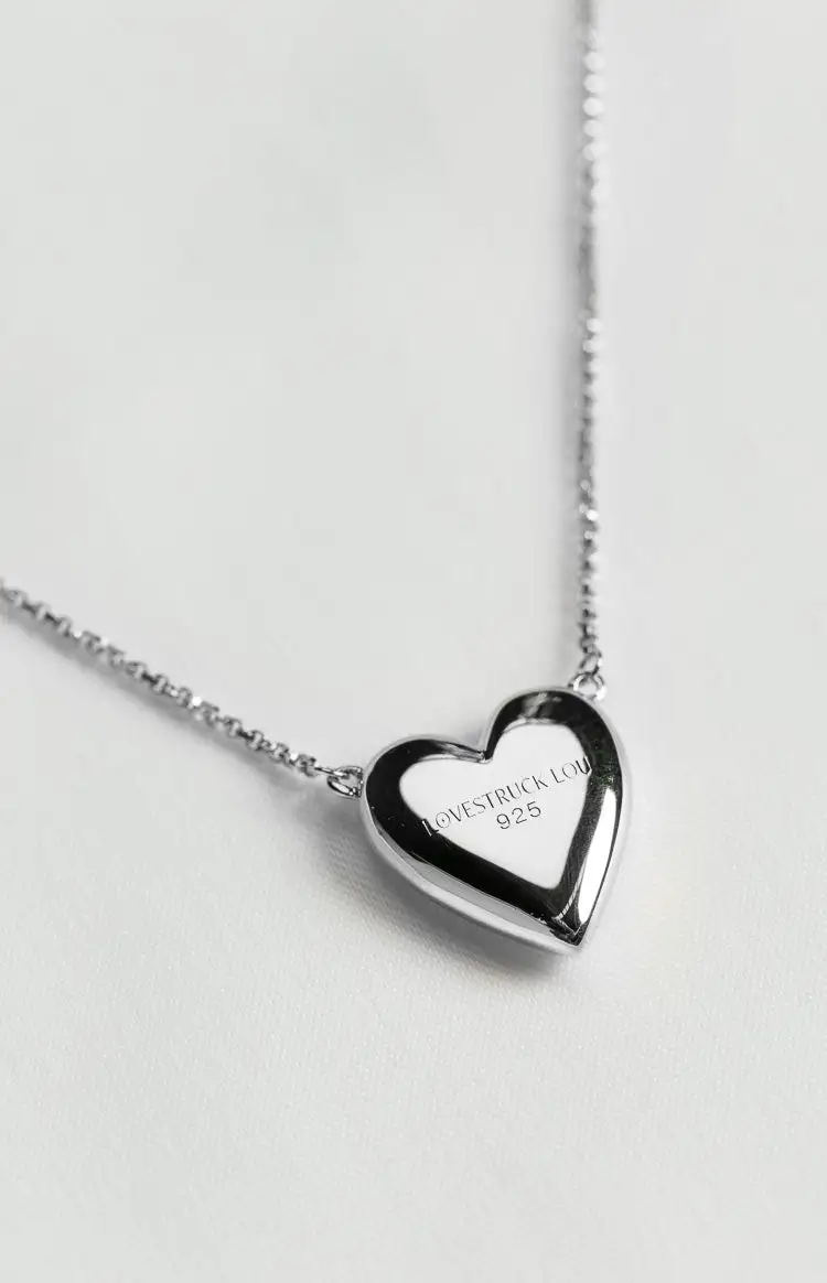 Lovestruck Lou Lewi Silver Necklace