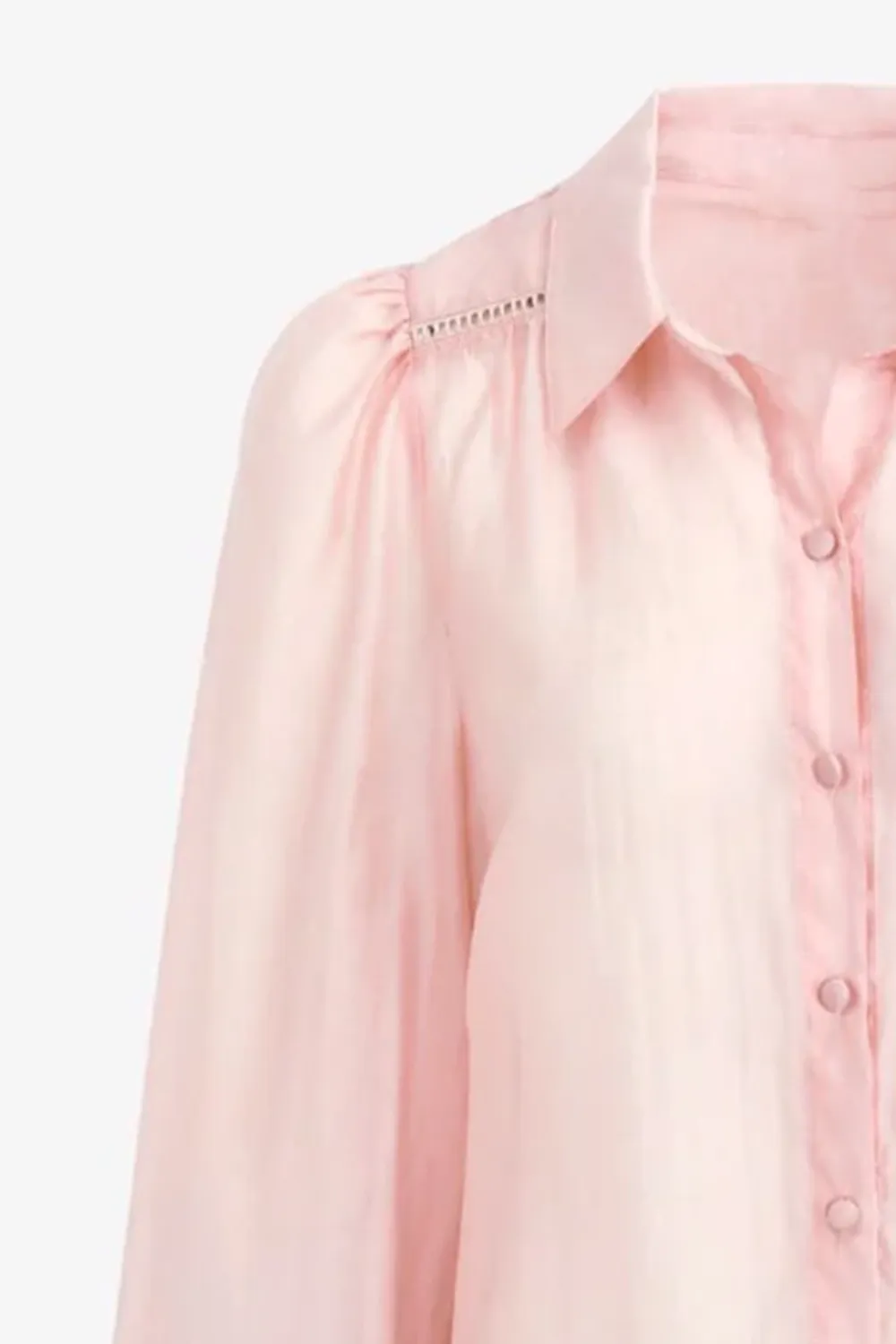 Bloom Blush Lace Detail Shirt