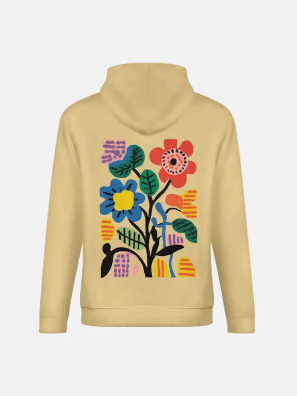 FLORAL PATTERN HOODIE