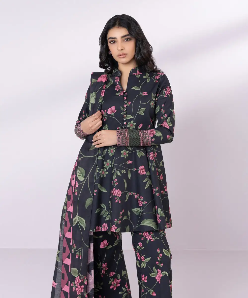 3 Piece - Printed Lawn Suit