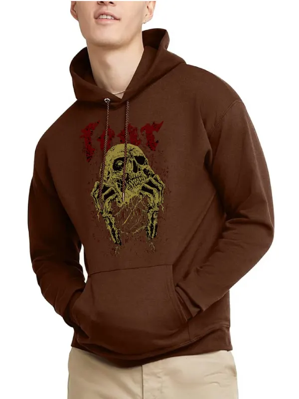 Skull Death Metal VINTAGE GRAPHIC HOODIE