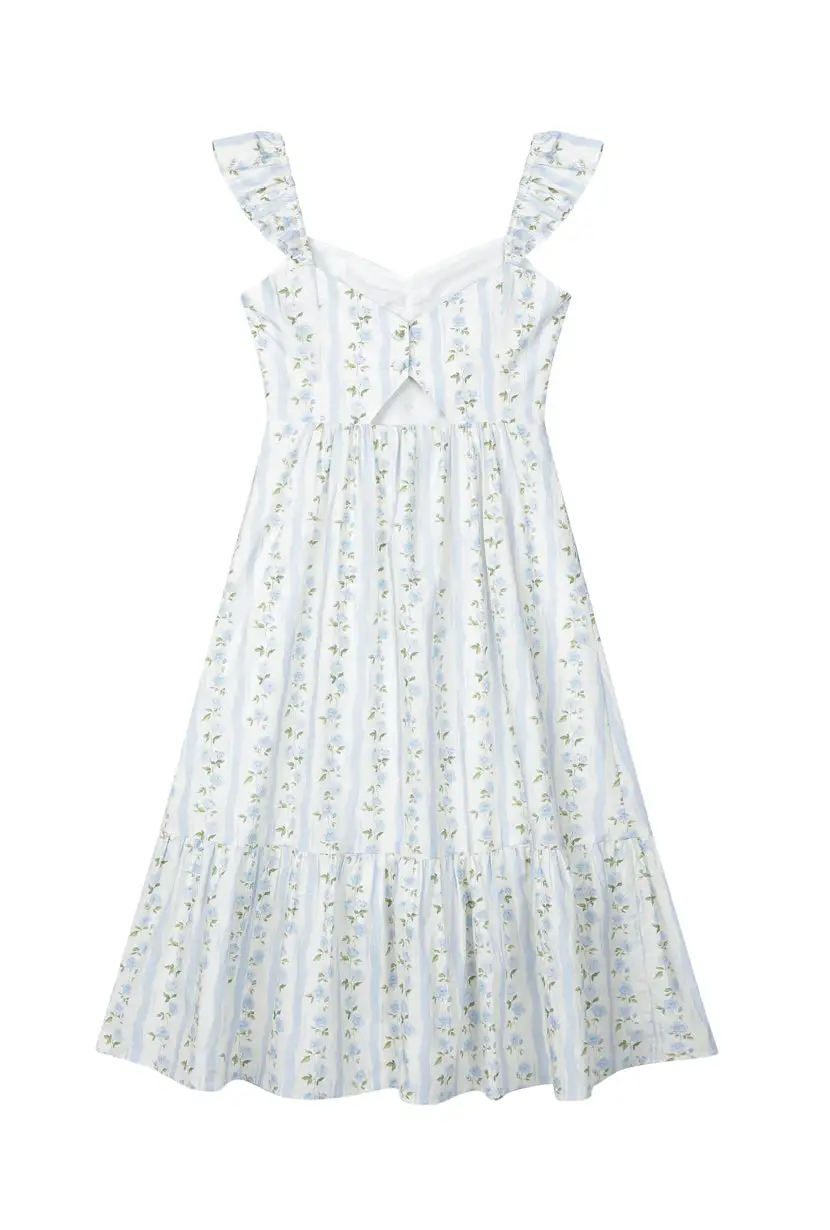 Lettie Dress - White Garden