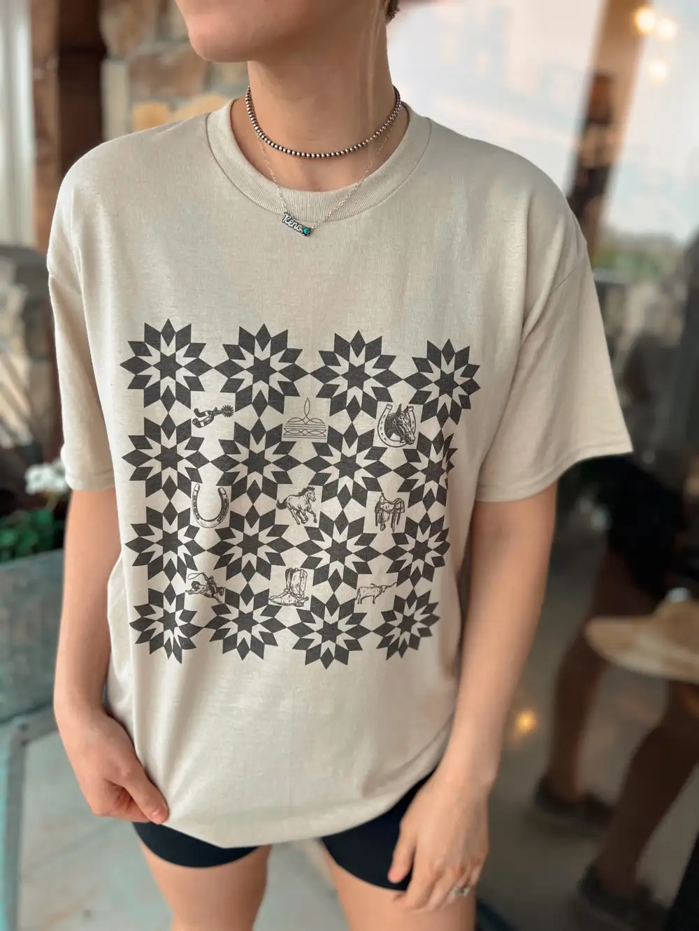 Western Quilt T-Shirt