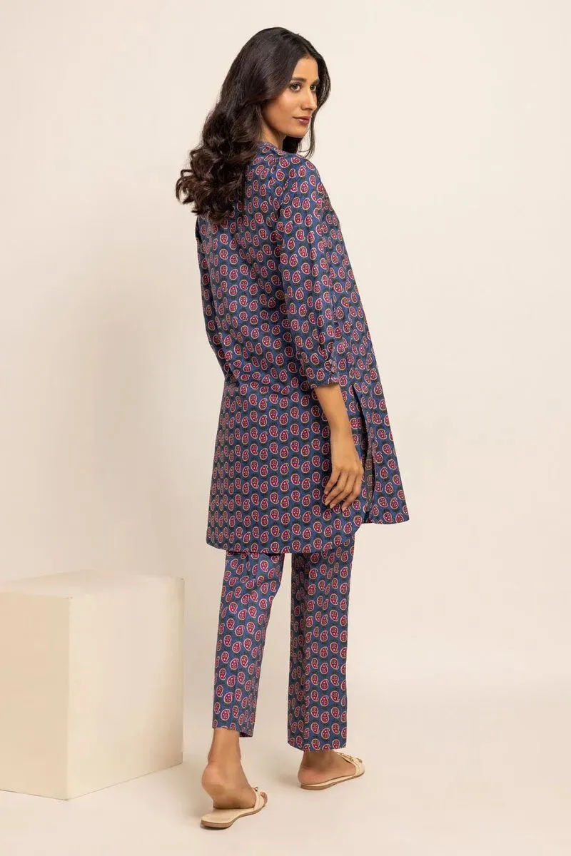 2 Piece | Kurta & Pants | Color Purple