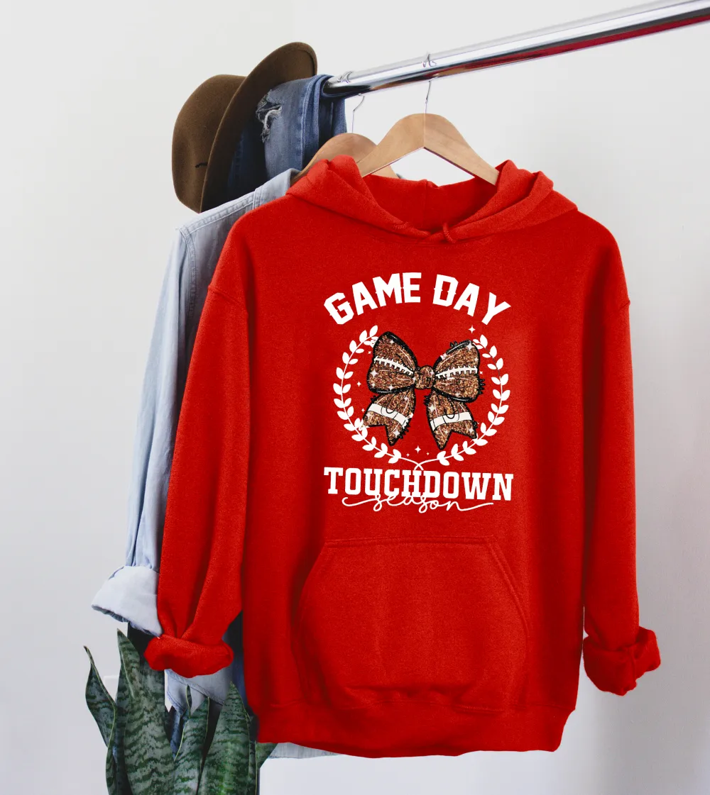 GAME DAY TOUCHDOWN Women's fashionable hoodie