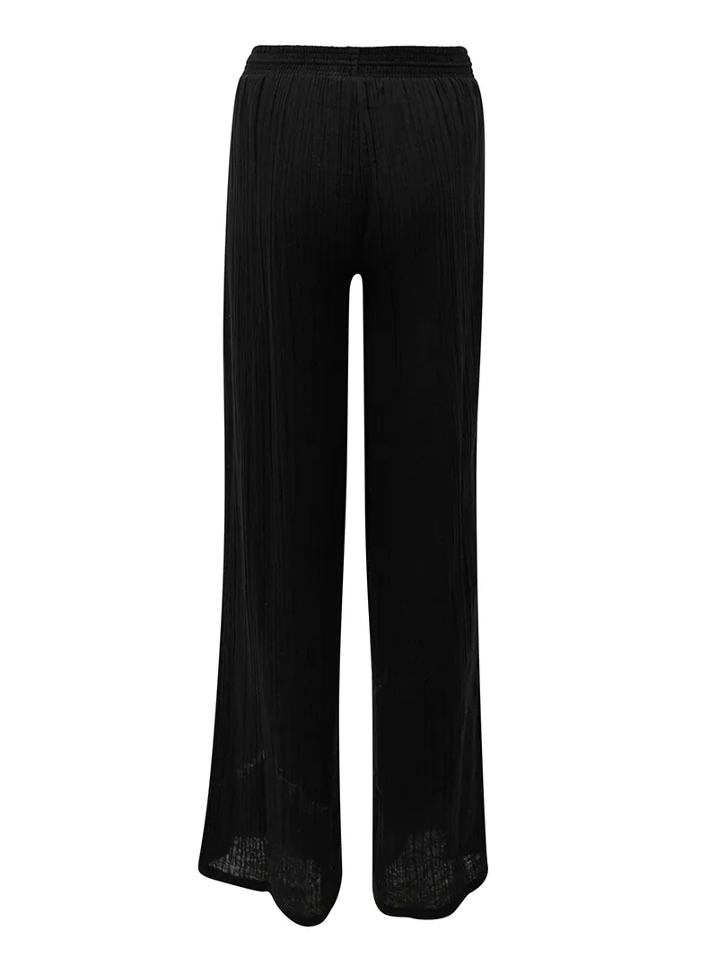 Black Breeze Wide Breeze Trousers