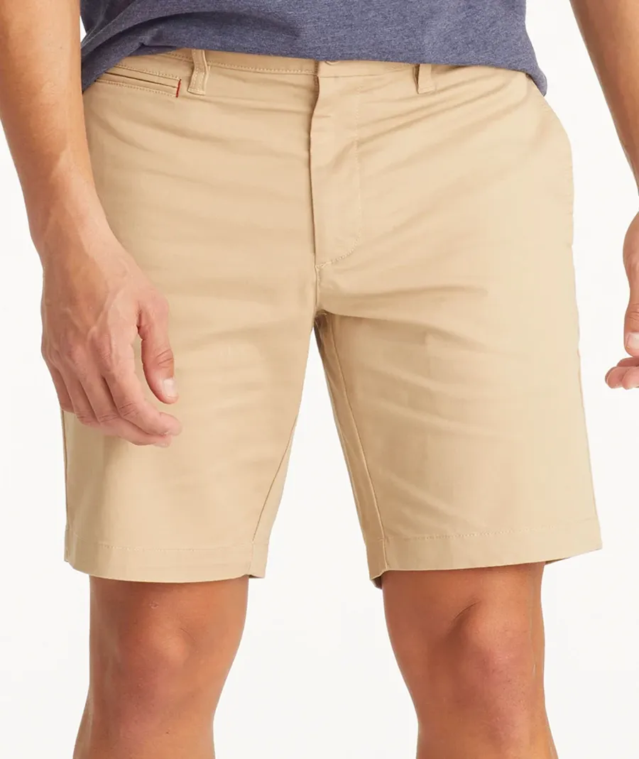 Khaki With Red Shorts