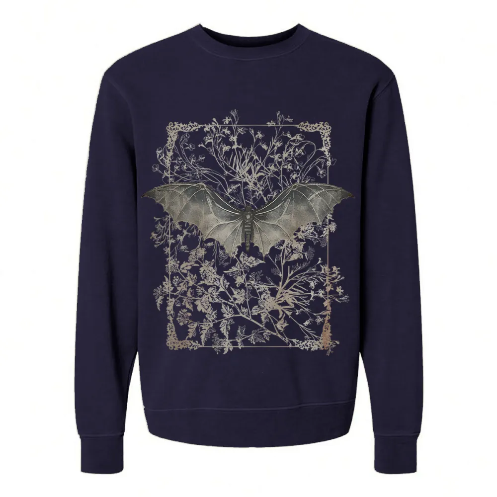 BAT DESIGNED PATTERN PRINTED SWEATSHIRT 02