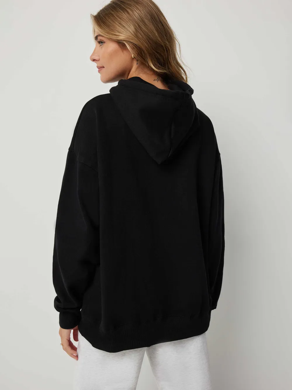 Oversized Long Sleeve Baseball Hoodie