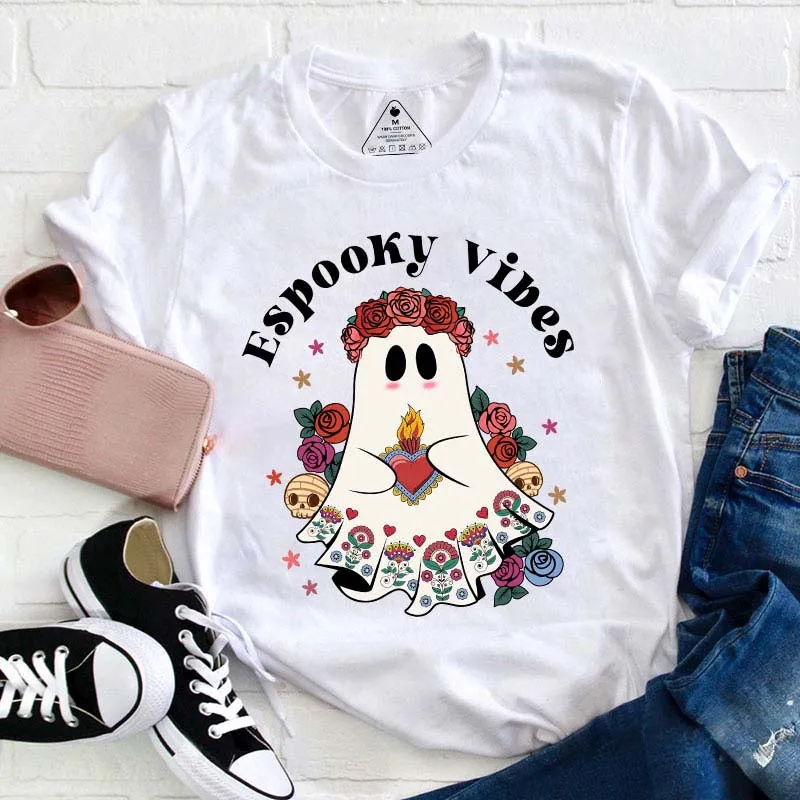 Espooky Vibes Spanish Teacher T-Shirt