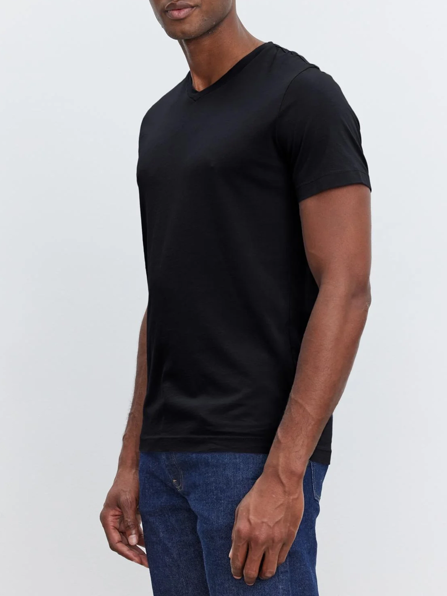 Men'S Fashion Cotton V-Neck T-Shirt