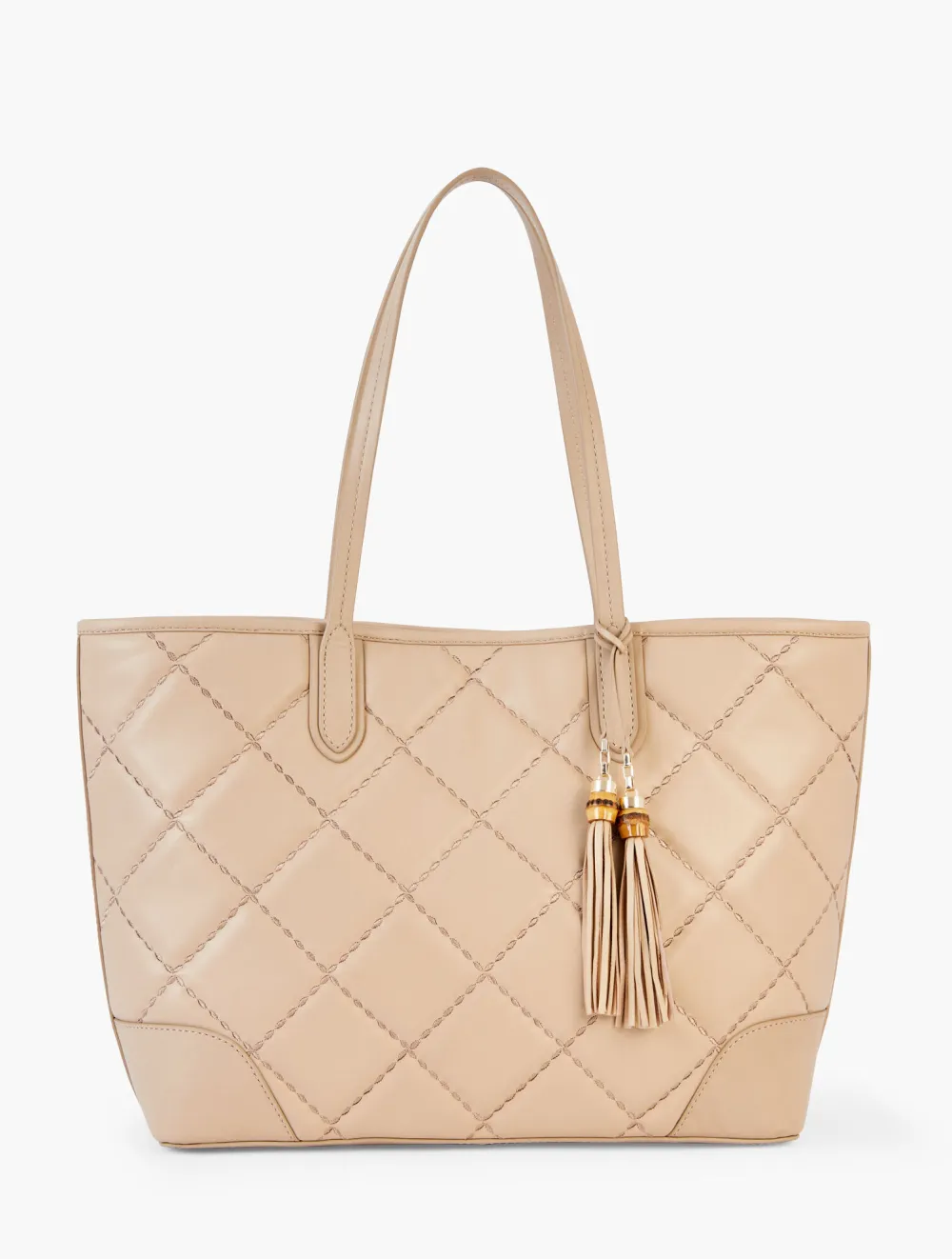 Quilted Leather Tote