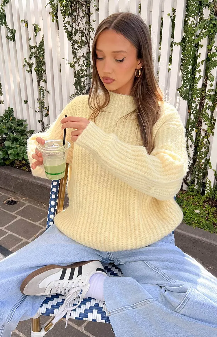 Ace Yellow Oversized Sweater