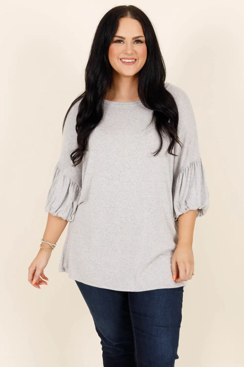 Simplicity And Grace Top, Gray