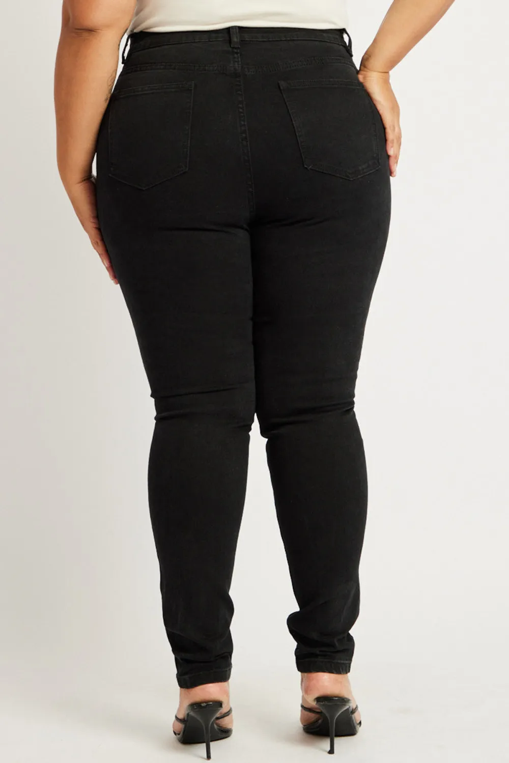 Black Skinny Jeans High Rise