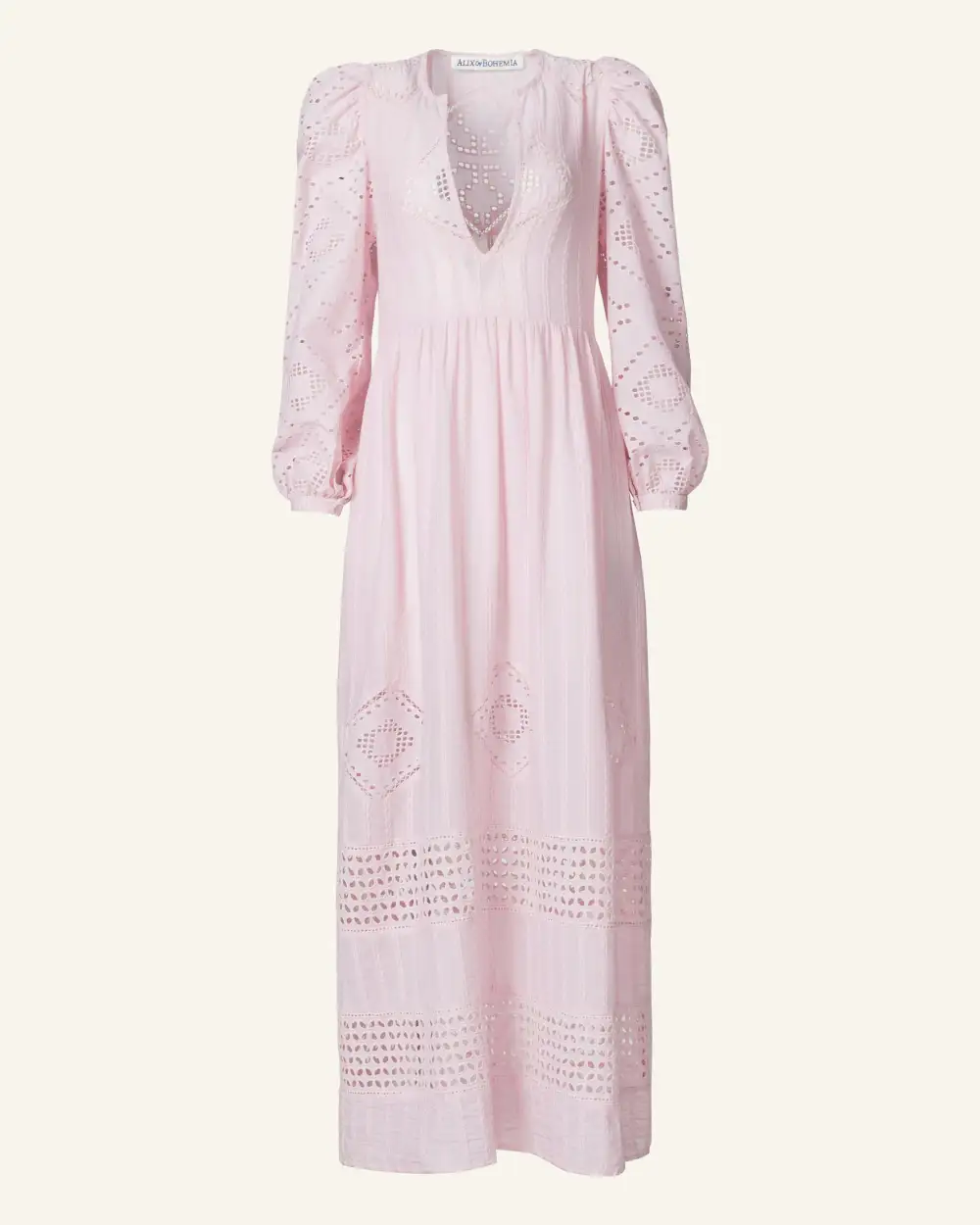 Winifred Blushed Eyelet Dress